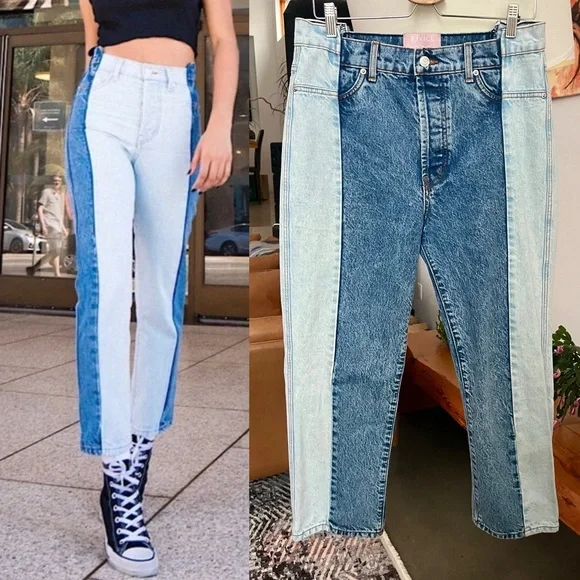 Revice Two-Tone High Rise Denim - Picture 1 of 5